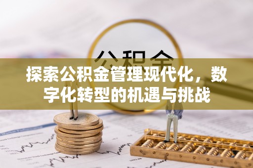 寒亭探索公积金管理现代化，数字化转型的机遇与挑战