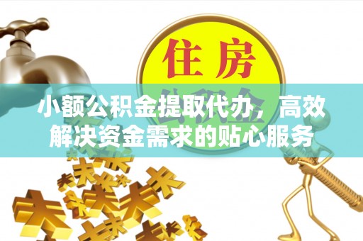 文县小额公积金提取代办，高效解决资金需求的贴心服务