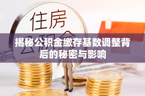 特克斯揭秘公积金缴存基数调整背后的秘密与影响
