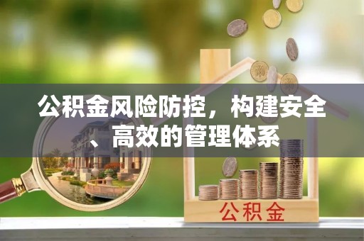 苏尼特右旗公积金风险防控，构建安全、高效的管理体系