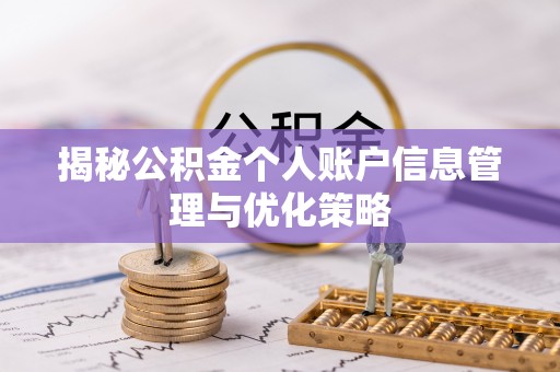 碾子山揭秘公积金个人账户信息管理与优化策略