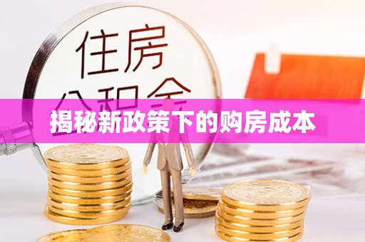 阿勒泰揭秘新政策下的购房成本