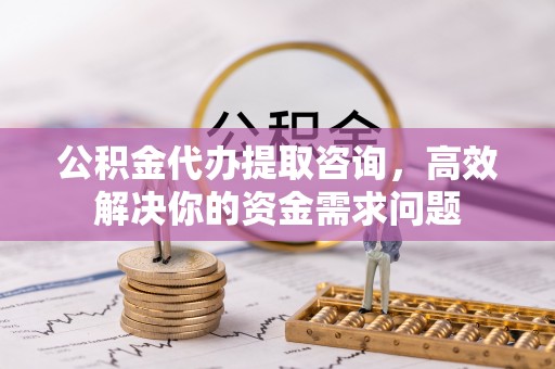雾台公积金代办提取咨询，高效解决你的资金需求问题