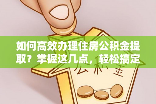 高埗如何高效办理住房公积金提取？掌握这几点，轻松搞定！