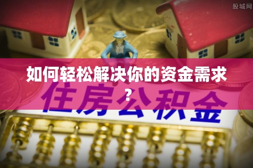 莲花如何轻松解决你的资金需求？